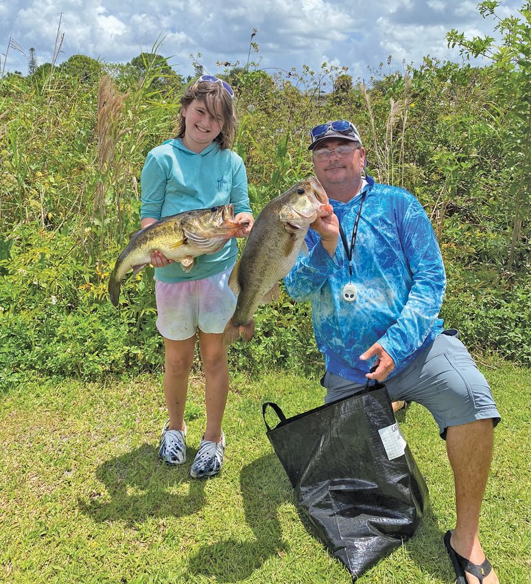 Baylee Stephens placed first in the 9 to 13 age group with 17.79 lbs. and a Big Fish of 7.64 lbs.